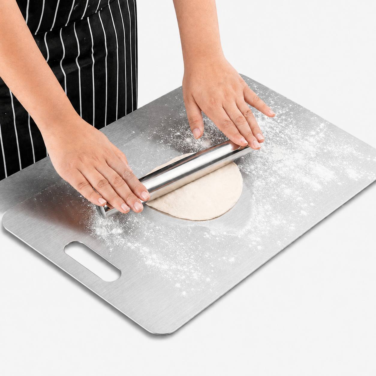 Premium stainless steel cutting board