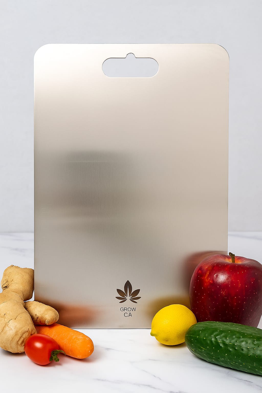 Premium stainless steel cutting board